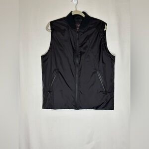 NWT Black Brown 1826 Mens Black Zip Vest